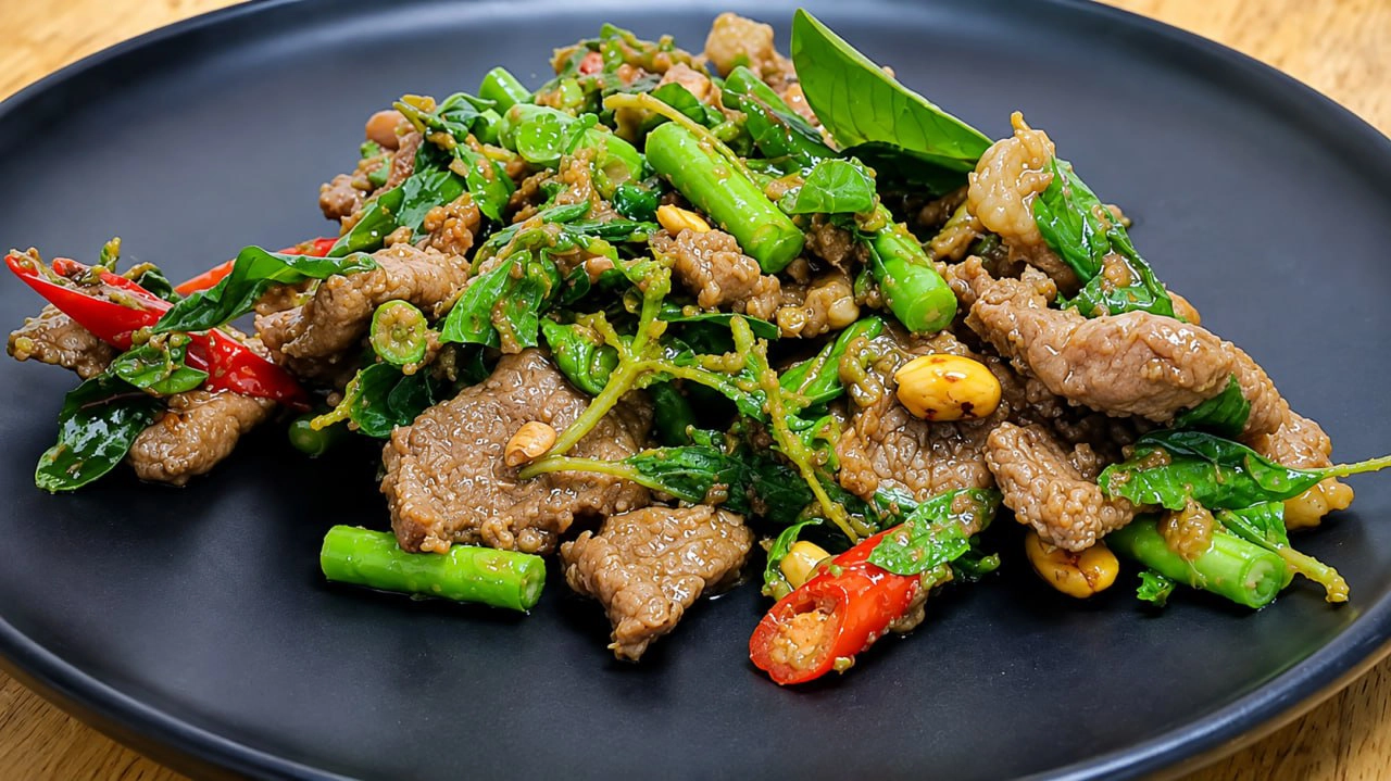សាច់គោឆាគ្រឿង