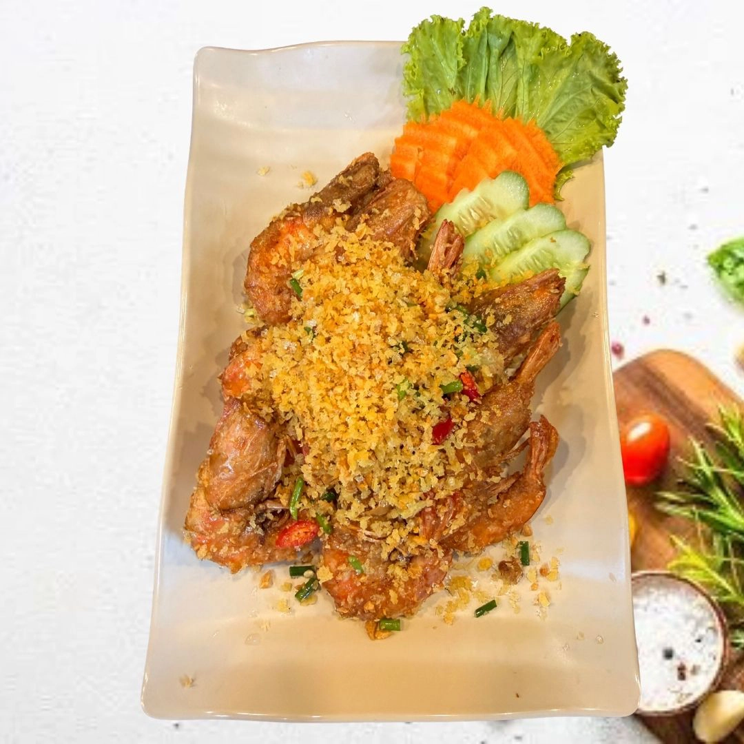 បង្គាបំពងខ្ទឹមស