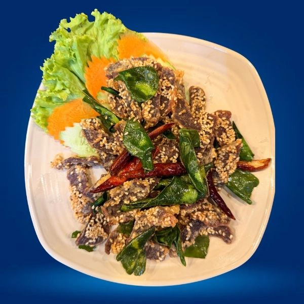 អណ្តាតគោបំពងស្លឹកក្រូច