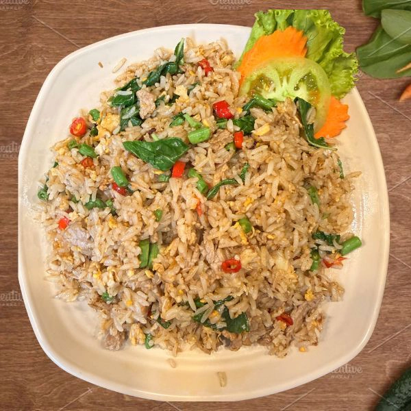 បាយឆាម្រះព្រៅសាច់គោ