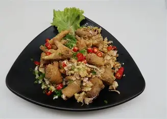 ជើងមាន់បំពងខ្ទឹមស